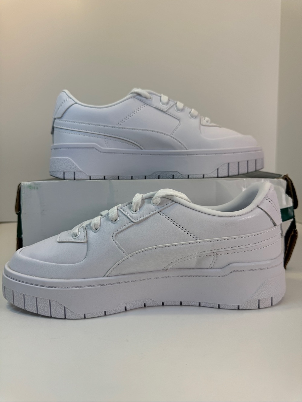 PUMA Cali Dream MIS White Peach Pink Lavender Women’s Size 9 Sneaker - Picture 2 of 8